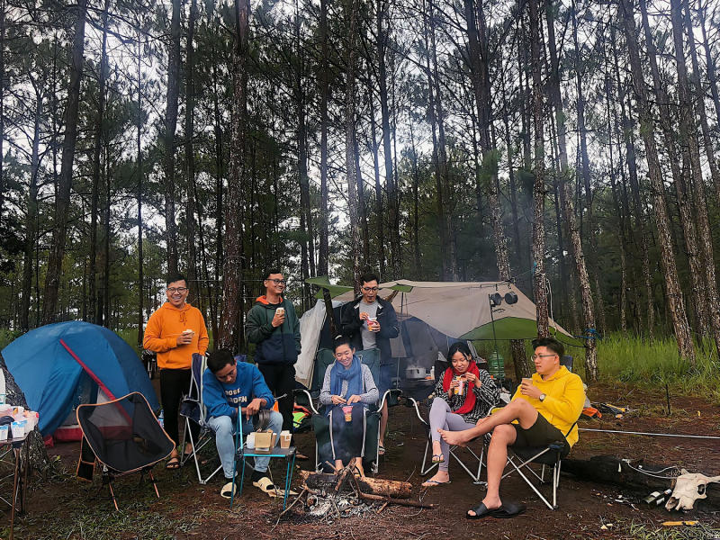 Cắm trại rừng thông Đà Lạt