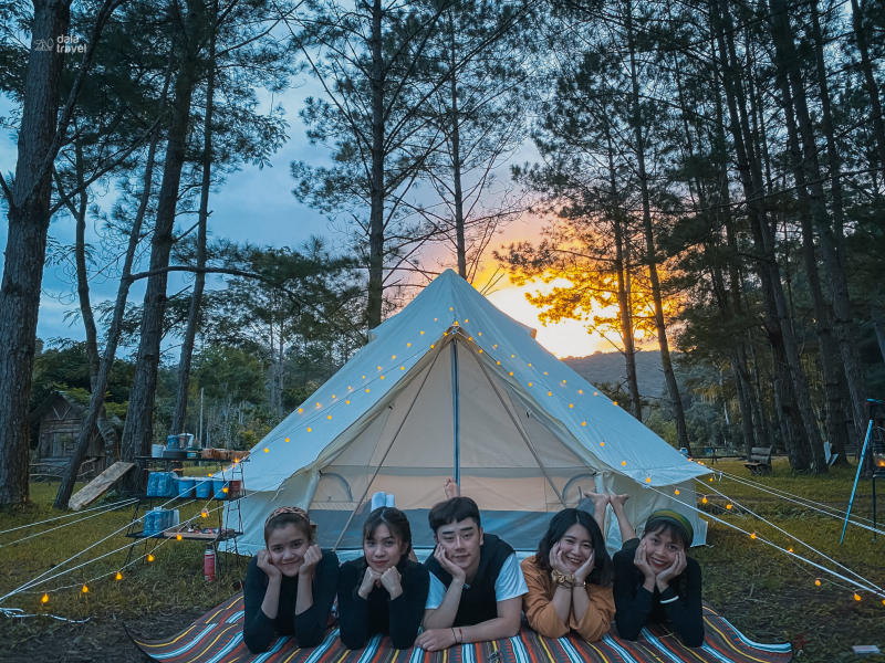 Khu cắm trại của LUX camp tại Đà Lạt