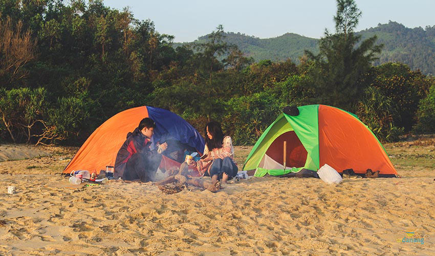 cắm trại ở Làng Vân Đà Nẵng