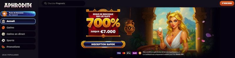 Guide de aphrodite casino
